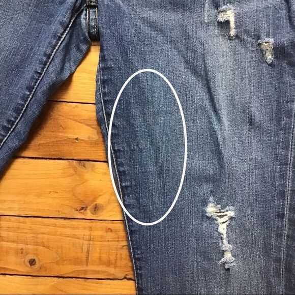 WILLIAM Rast jeans Reese skinny size 31 ripped light denim jeans boyfriend - Picture 13 of 15